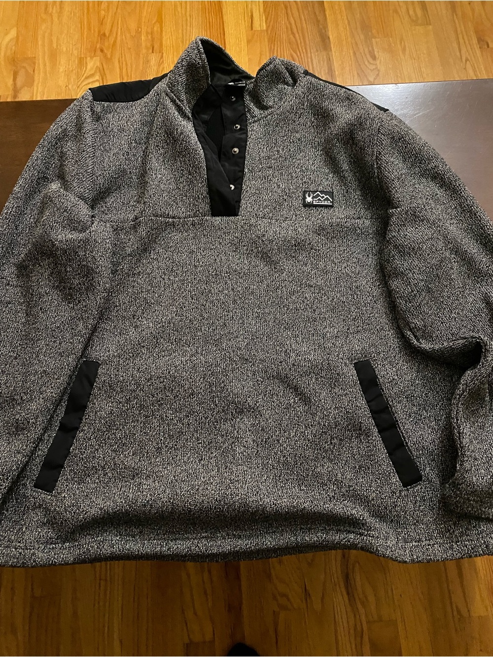 Spyder Men's Gray Heather Performance Pullover Jacket